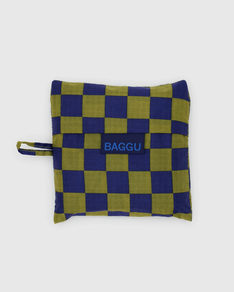 Standard Baggu -  Pear Navy Check