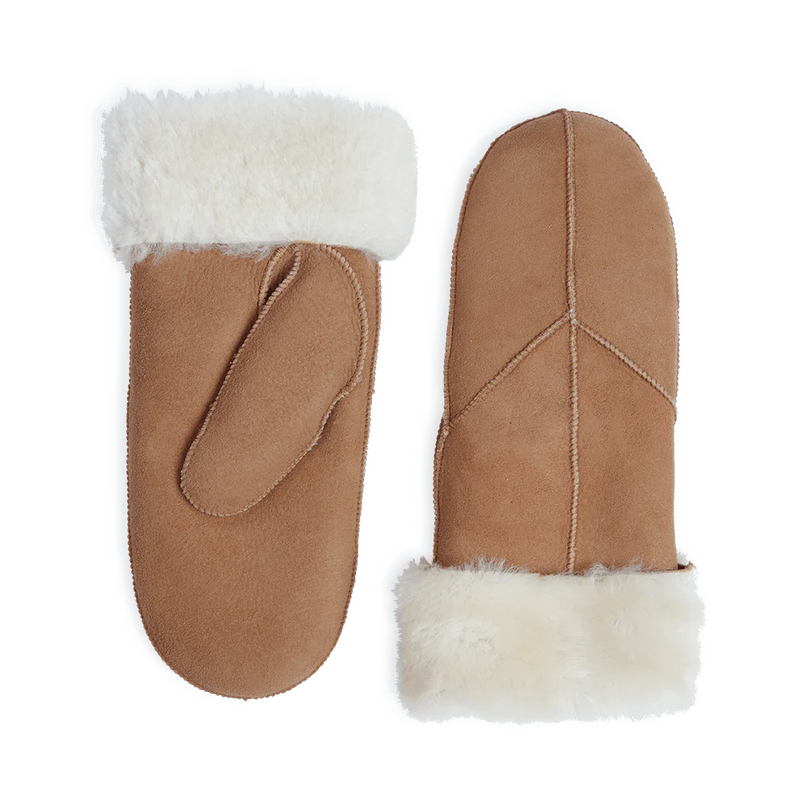 Jasmin Sheepskin Mitten - Cognac