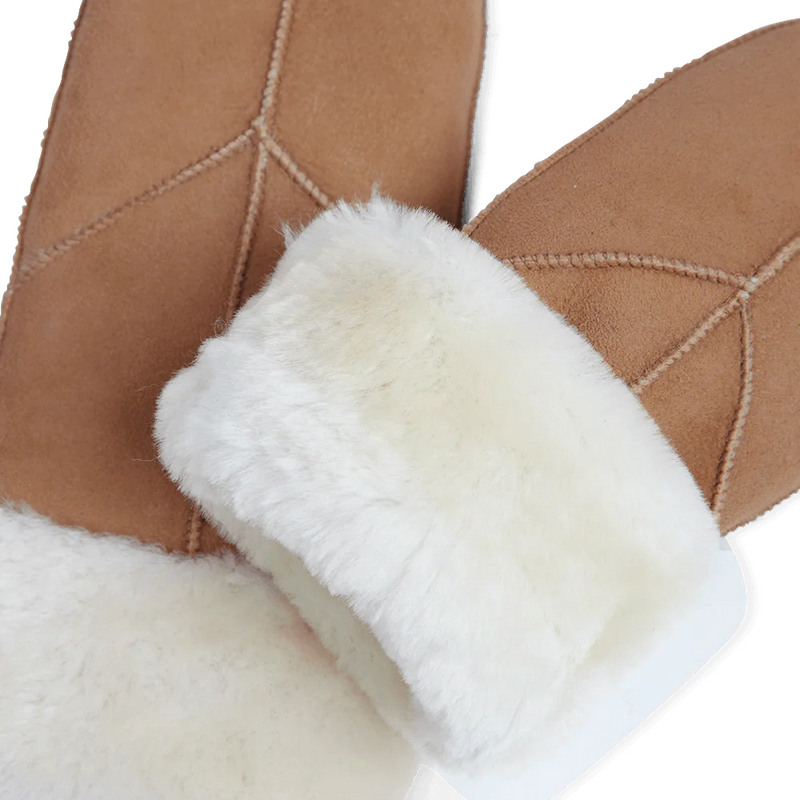 Jasmin Sheepskin Mitten - Cognac