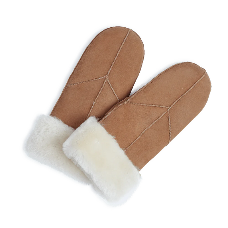 Jasmin Sheepskin Mitten - Cognac