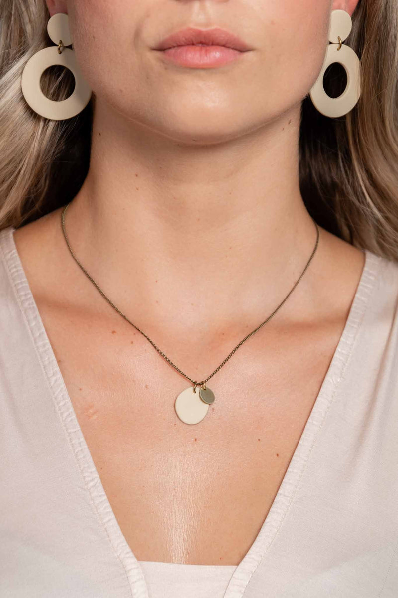 Tinted Shorty Necklace - Stone Warm