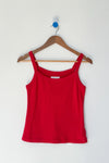 Pointelle Eve Cami Top - Red Apple