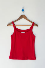 Pointelle Eve Cami Top - Red Apple