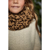 Leopard Wool scarf - Camel