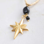 blessing necklace - black onyx gold