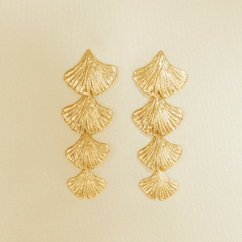 Biloba earrings - gold