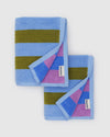 Hand Towel Set of 2 - Cabana Stripe Mix