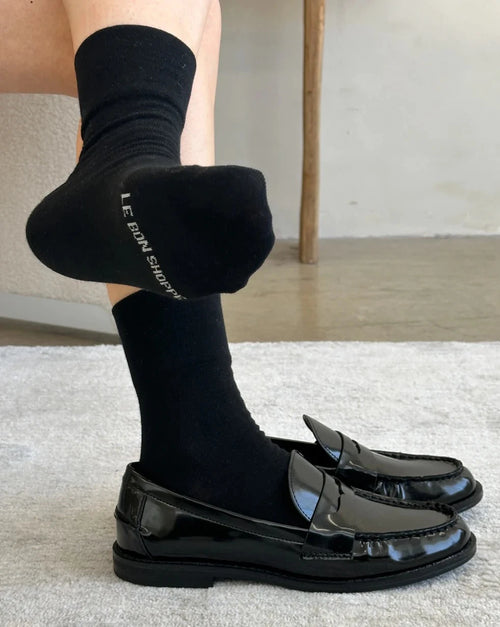 sneaker socks true black
