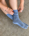 trouser socks bluebell