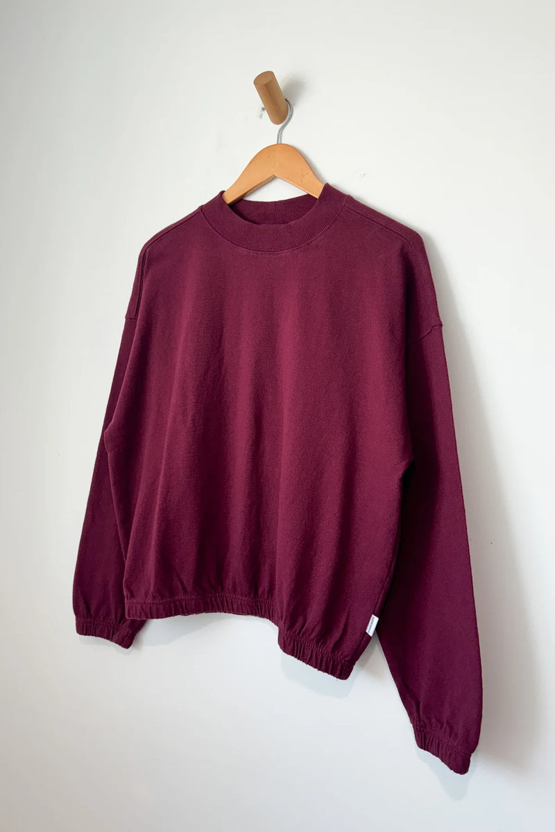 Daisy Long Sleeve Top - Cabernet