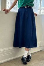 Farm Girl Skirt ( long version)- Raw Denim