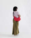 Medium Nylon Crescent Bag -  Azalea Pink