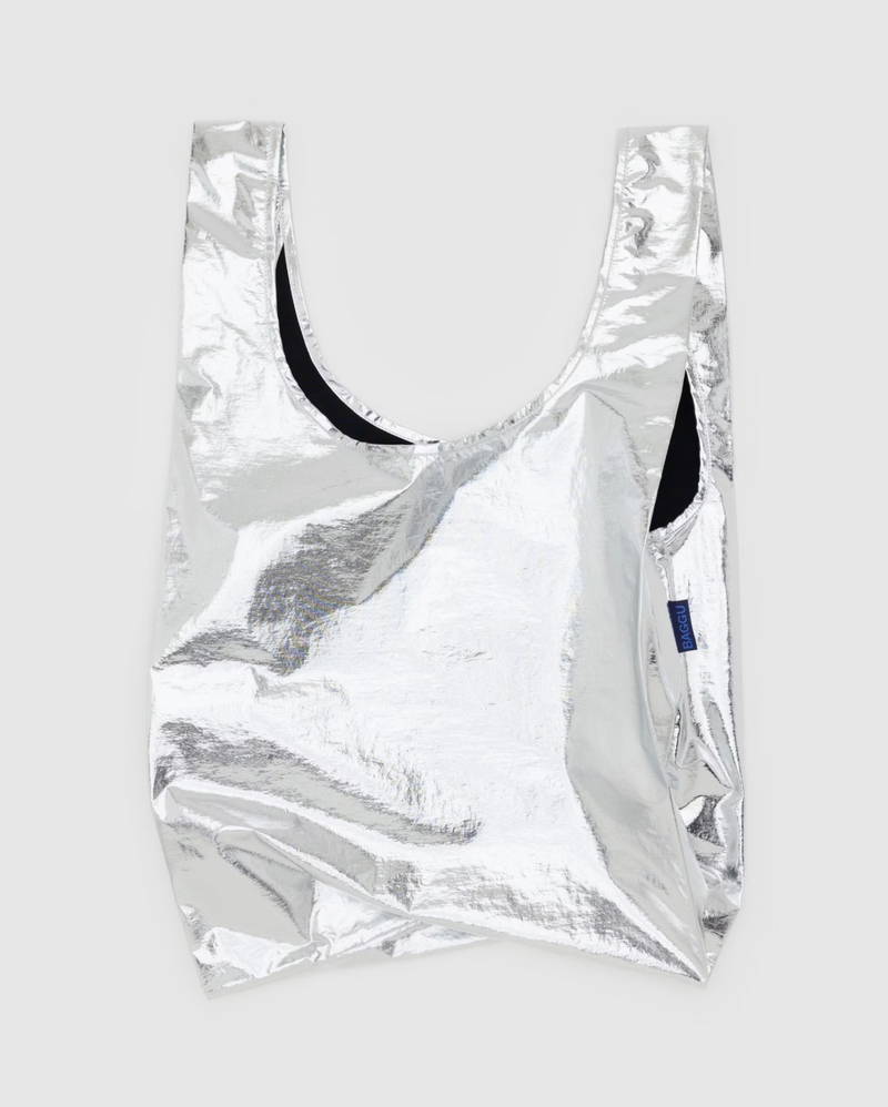 Standard Baggu -  Metallic Silver