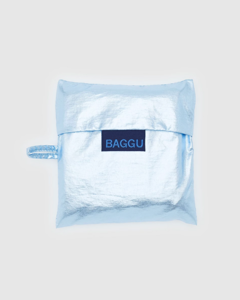 Standard Baggu -  Metallic Light Blue