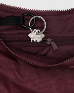 Medium Nylon Crescent Bag -  Azalea Pink