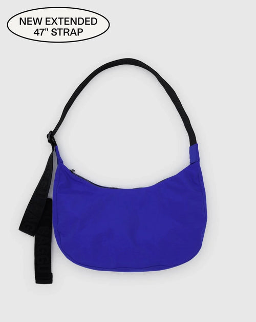 Medium Nylon Crescent Bag - Lapis - Baggu