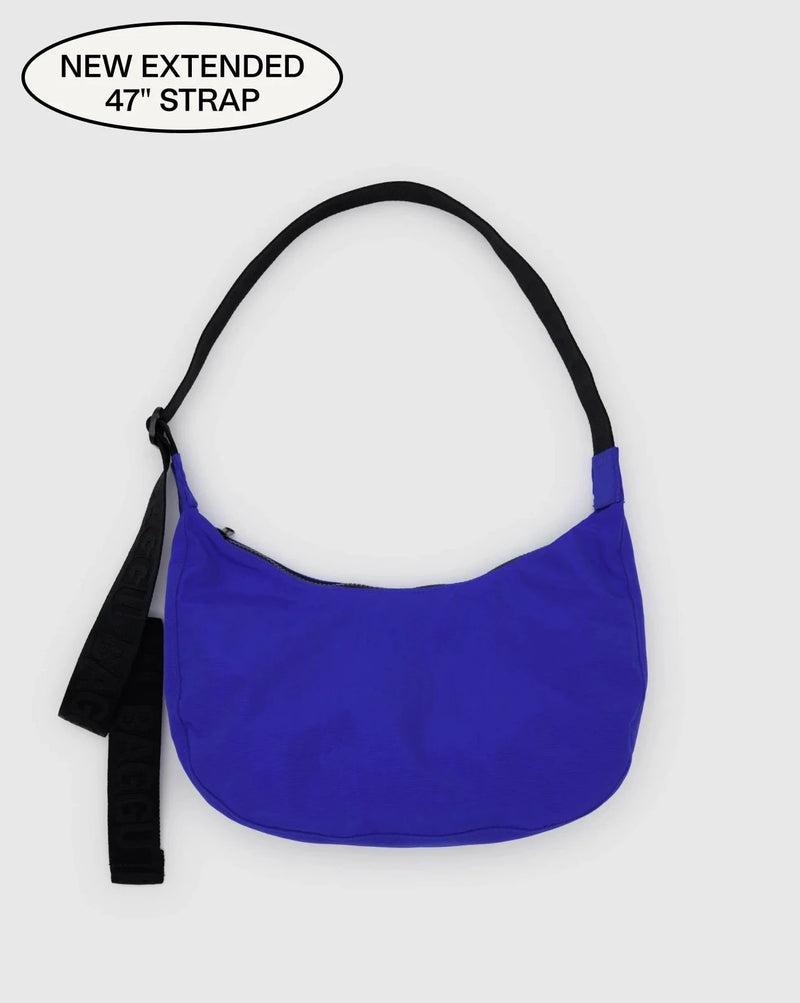 Medium Nylon Crescent Bag - Lapis - Baggu