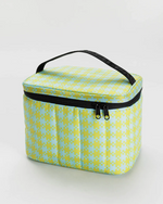 Puffy Lunch Bag -  Mint Pixel Gingham