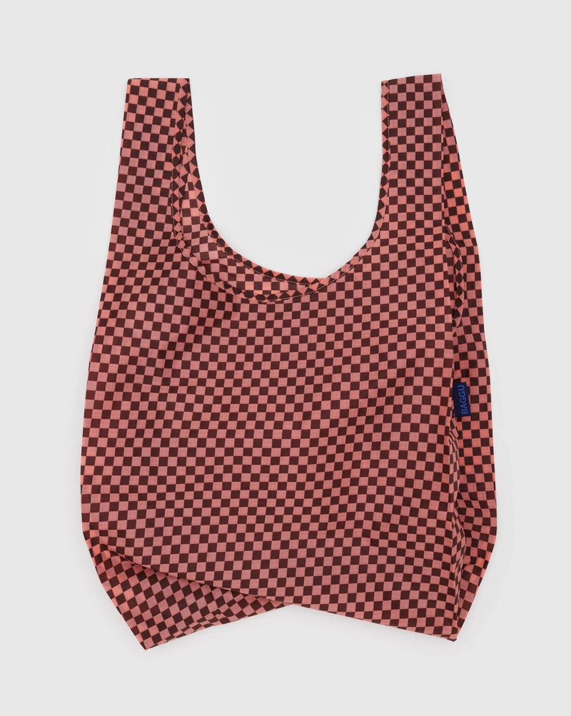 Standard baggu - Pink Brown Check