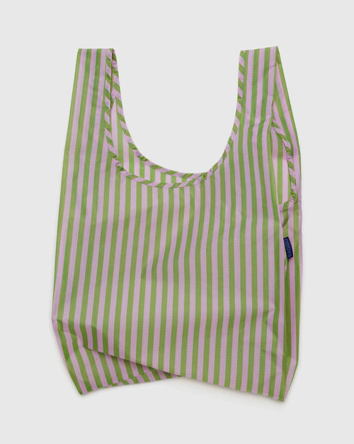 Standard Baggu - Avocado Candy Stripe