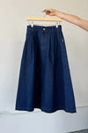 Farm Girl Skirt ( long version)- Raw Denim