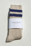 Cottage Varsity Socks - Oatmeal varsity