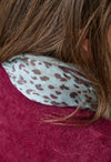 Leopard Wool scarf - Acier