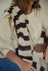 Zebra Wool scarf - beige
