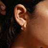 Zephir Trio earrings - gold