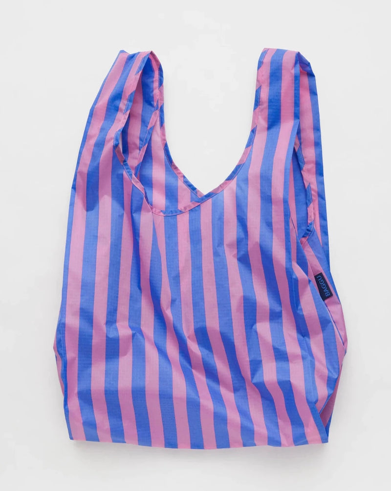 Standard Baggu -  Blue Pink Awning stripe