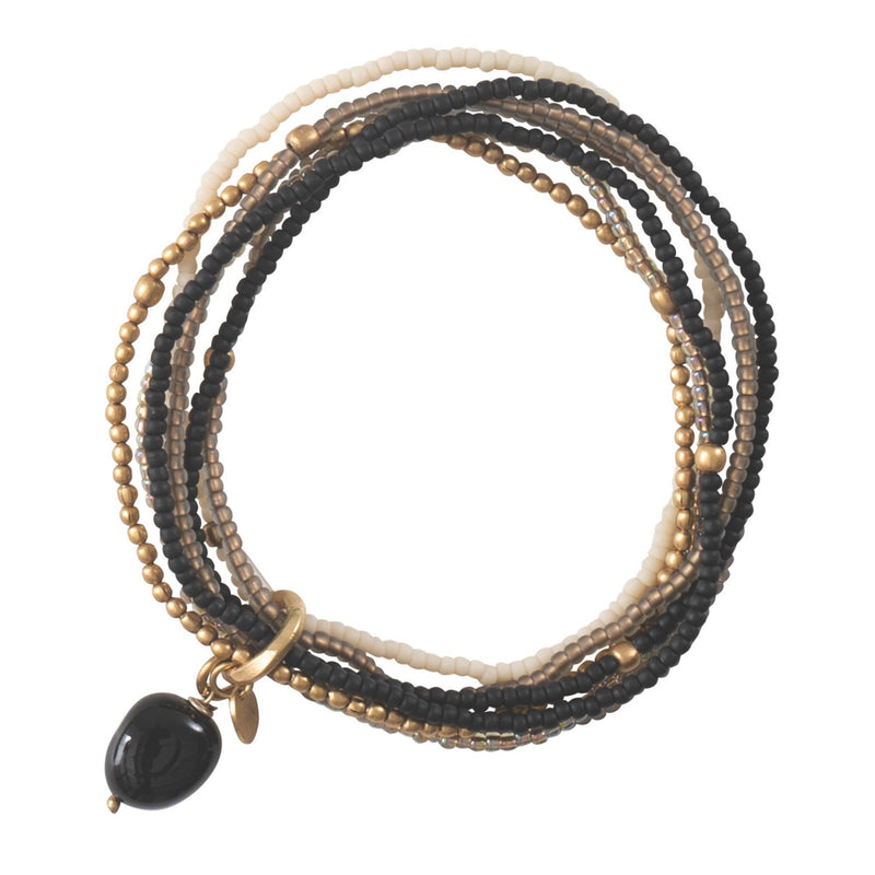 Nirmala Bracelet - Black Onyx Gold