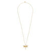long necklace libelle ketting goud
