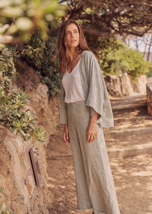 Terral Pants green stripes