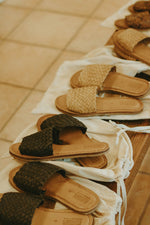 Woven Sandal -  Charcoal