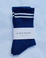 Boyfriend socks navy Le bon shoppe