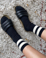 Her Socks Varsity - Black