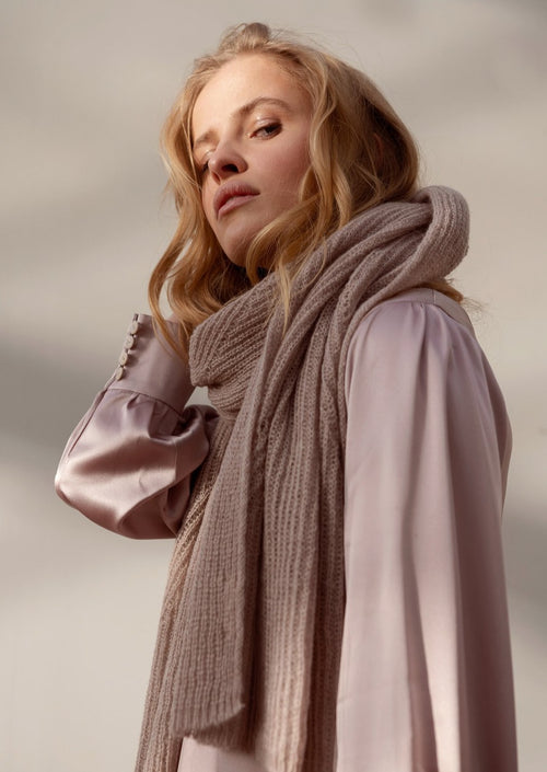 Scarf Jille - Soft Taupe