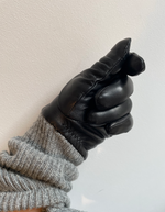 Helly Glove Markberg leather black grey