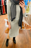 Knitted Pencil skirt - Grey melee