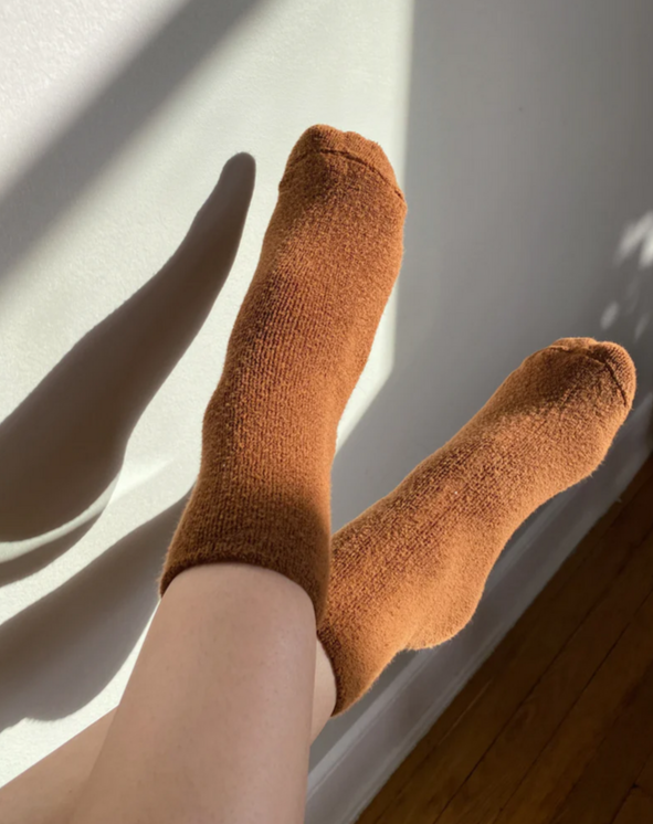 cloud socks sepia