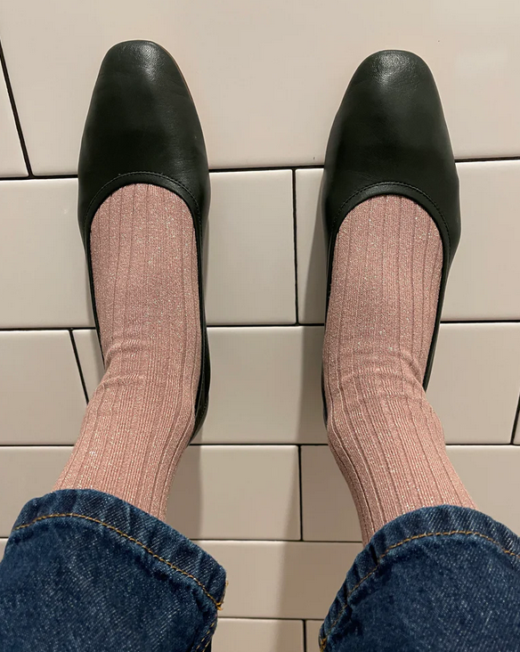 rose glitter modal her socks