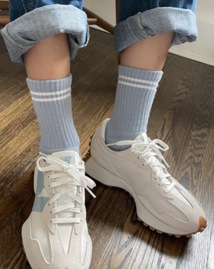 blue grey socks boyfriend