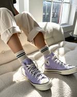 oatmeal boyfriend socks - tennissocks beige le bon shoppe
