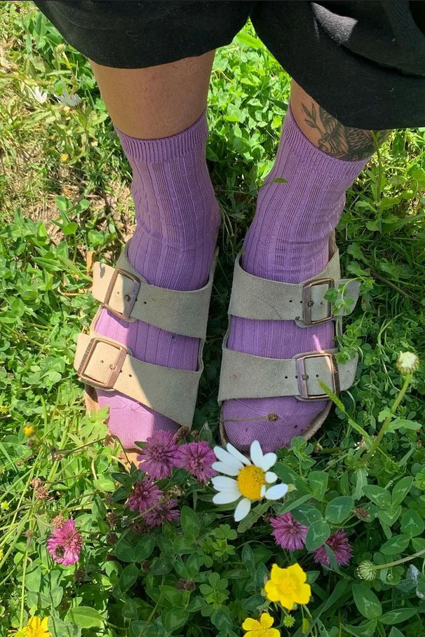 Her Socks - Orchid