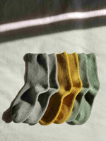 assortiment groene sokken
