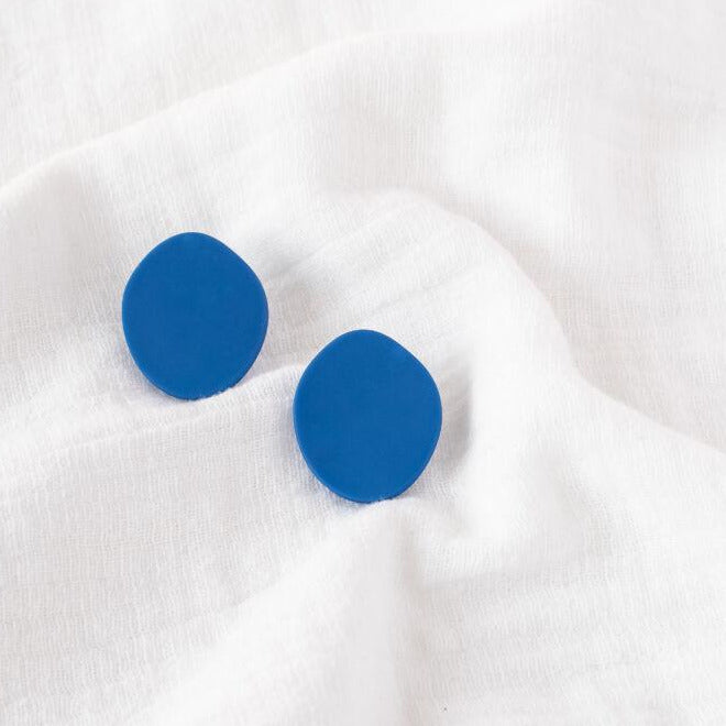 Tinted Organic Stud - Blue