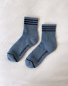 le bon shoppe girlfriend socks indigo
