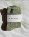 le bon shoppe cliud socks matcha