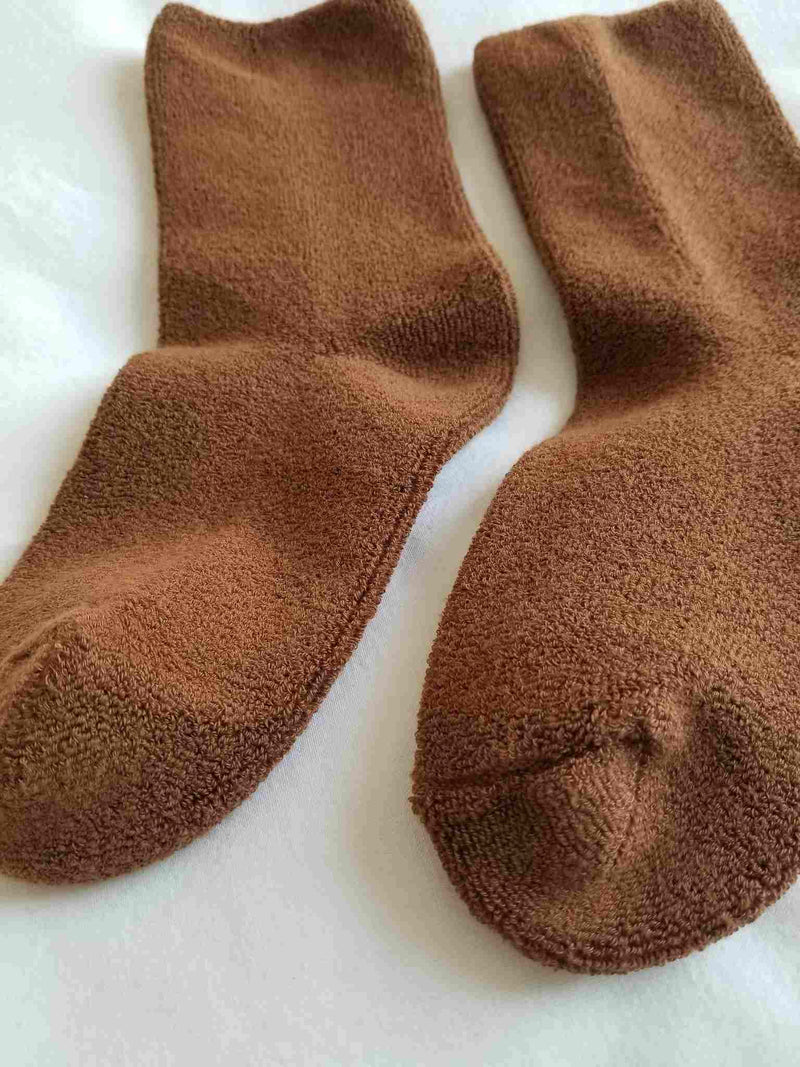 Cloud Socks - Sepia