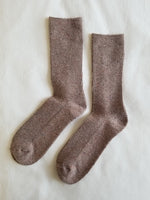 Snow socks mauve le bon shoppe